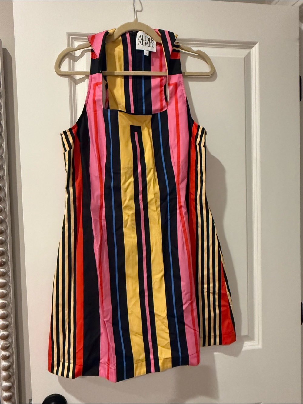 Alynne Adair Multicolor Striped Sleeveless Dress